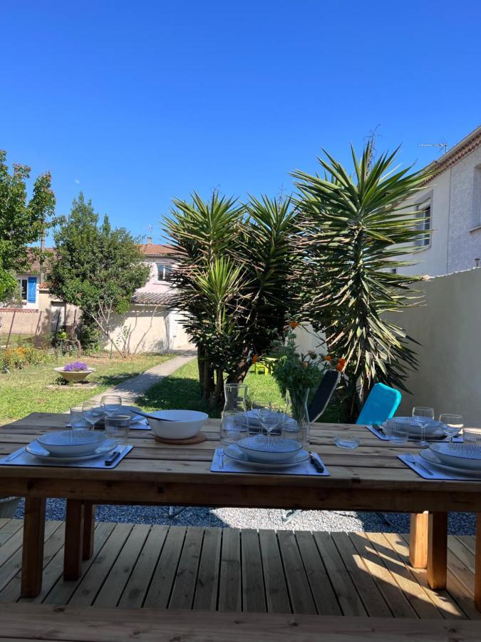 Charmante Maison Climatisee Avec Piscine Au Calme A Carcassonne Exteriör bild