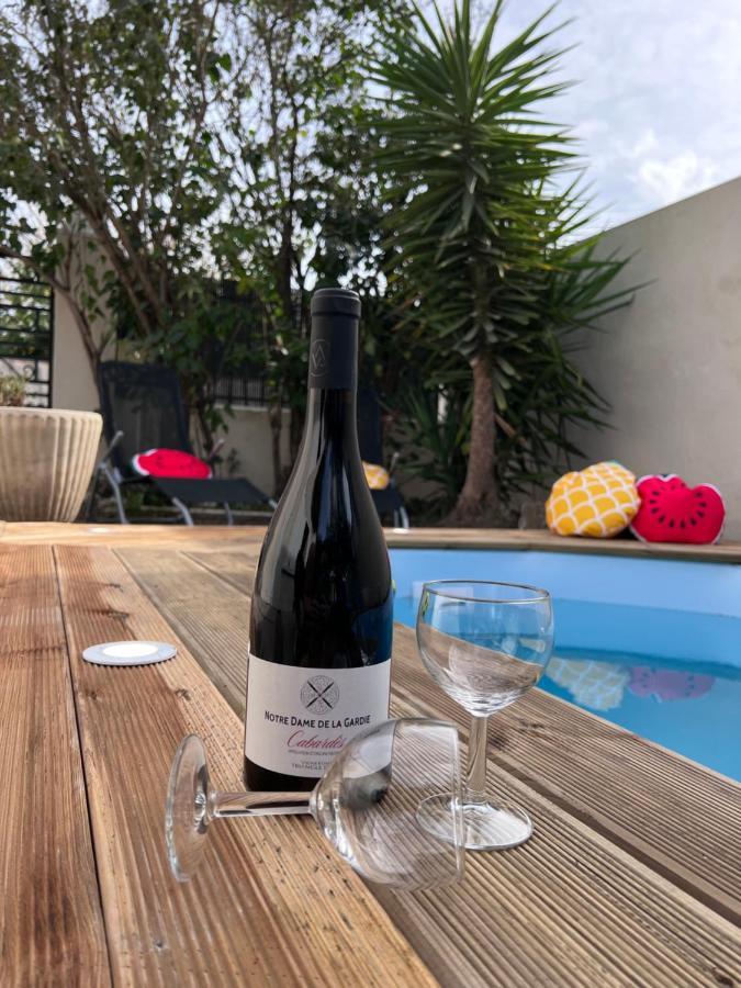 Charmante Maison Climatisee Avec Piscine Au Calme A Carcassonne Exteriör bild